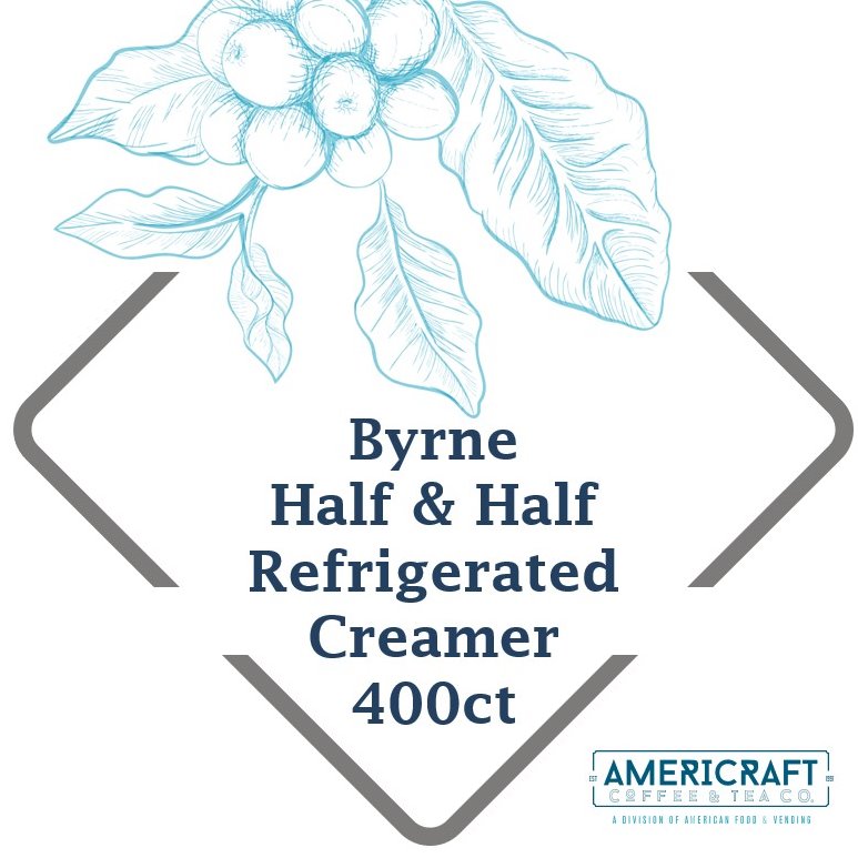 Byrne Half & Half REFRIG 1/400ct Americraft Coffee and Tea Company